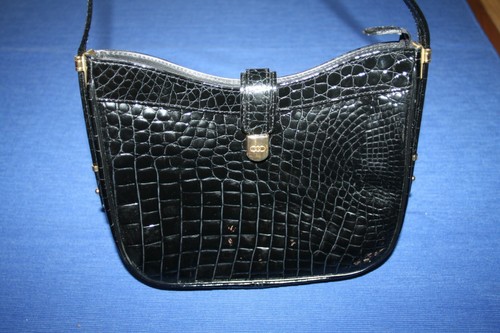 Sac main style croco cuir - sac, à